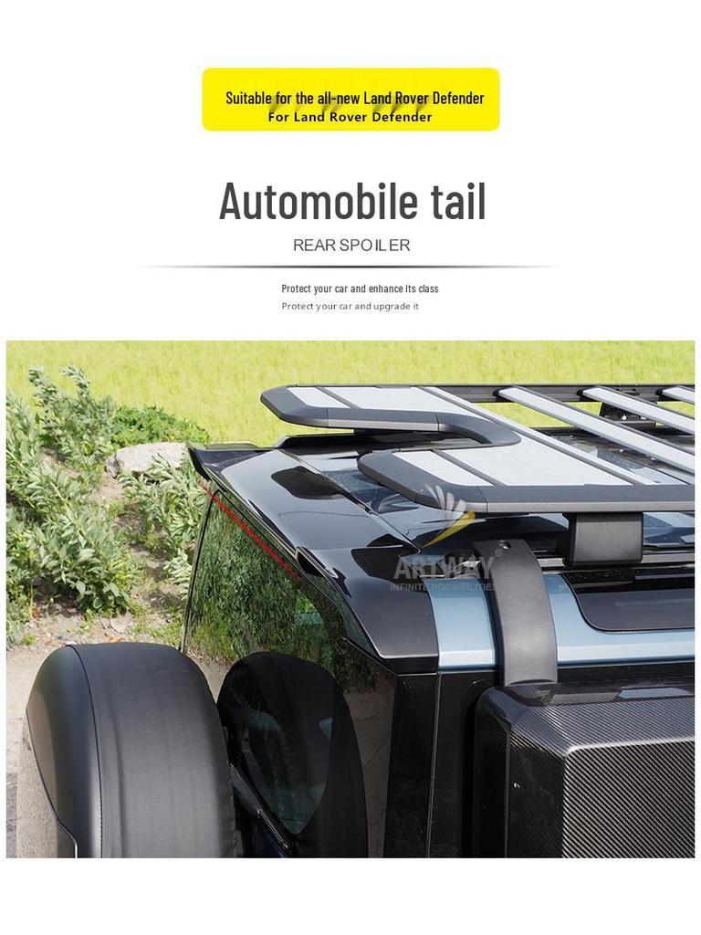 Land Rover New Defender Rear Wing Spoiler ABS Material Upgrade - Easy Installation
