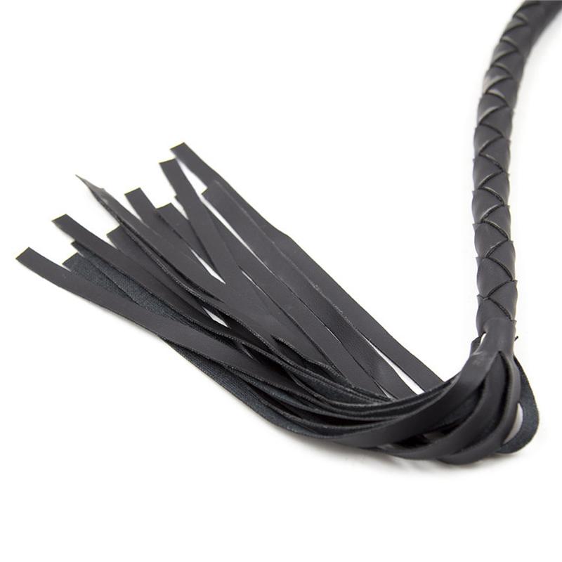 Black Bdsm Pu Leather Whip/bdsm Spanking /tassel Horse Whip/bondage For Women Couples Adult Games