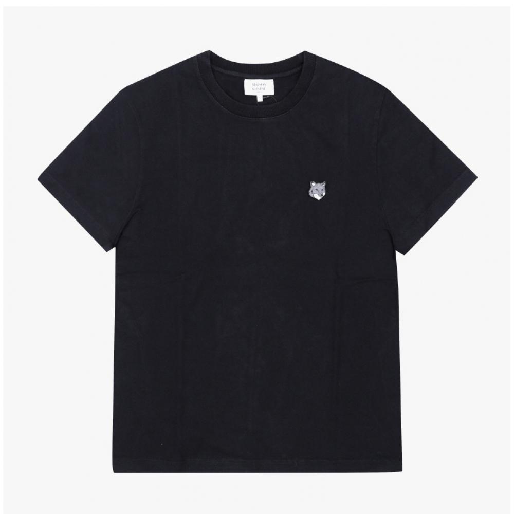 MaiSon KiTSune Нашивка с головой серой лисы Мужская S Футболка Pm00108kj7025