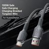 Кабель USB на Type-C Линия синхронизации данных Быстрая зарядка Для телефона Huawei Android Плетеный кабель-зарядное устройство