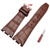 Top Layer Genuine Leather Watch Strap for AP Audemars15400 Royal Oak Offshore Series Male 26mm Blue Black Brown Watchbands