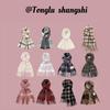 2024 Japanese Retro Plaid Tassel Scarf - Women's Winter Warm Versatile Student & Couple Neck Warmer