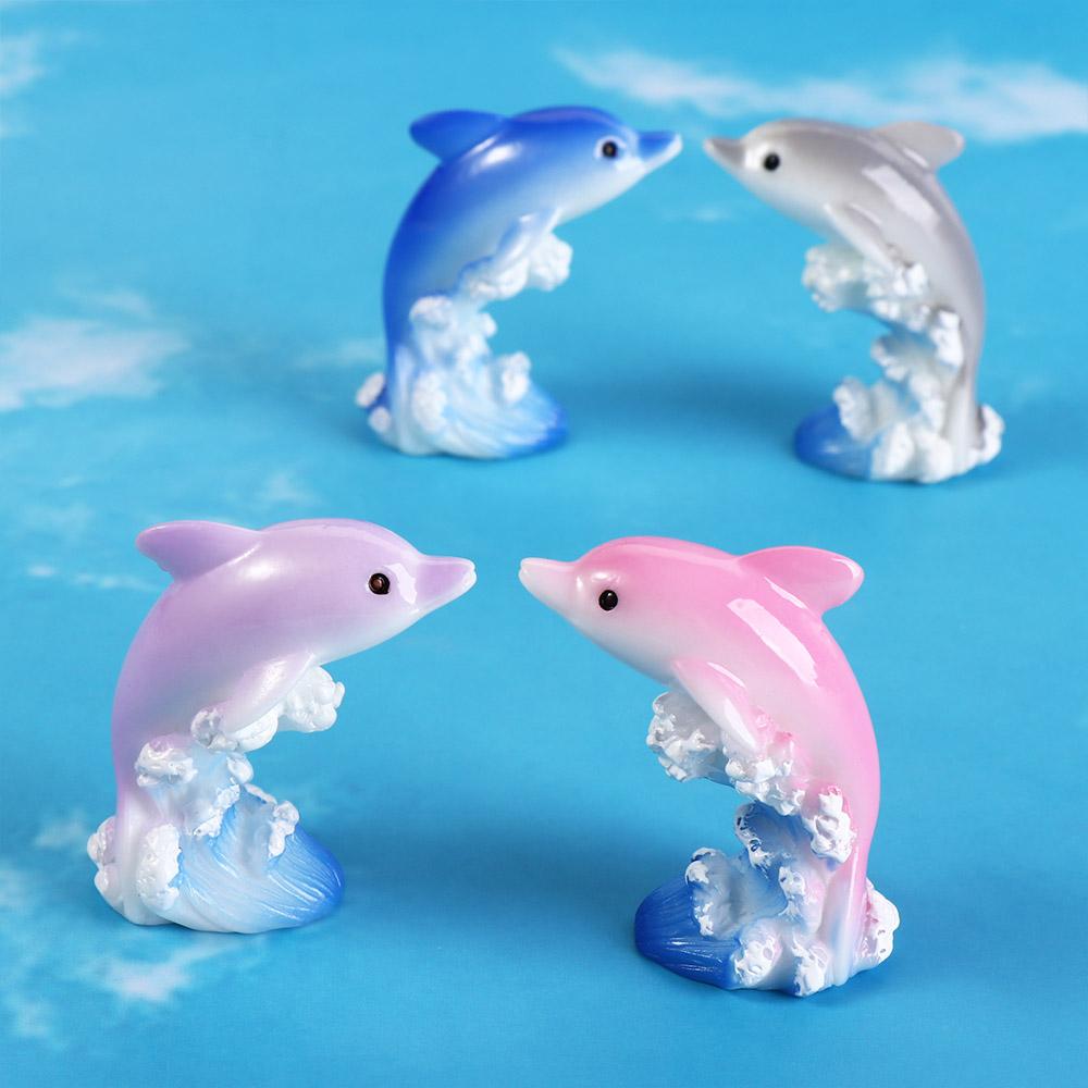 Simulation Dolphins Micro Landscape Cartoon Mini Dolphins Ornaments Landscape
