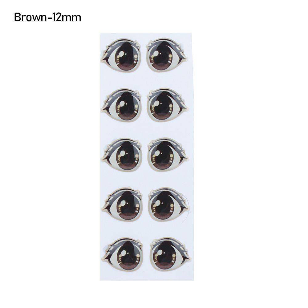 Стеклянные кристаллы Наклейки Лицо Орган Пастер Мультфильм Глаза Наклейки Аниме Фигурка Кукла Глаза Чипы Бумага