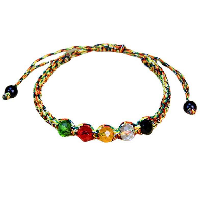 Браслет «Пять элементов природы» по фэн-шуй, регулируемый на удачу и богатство