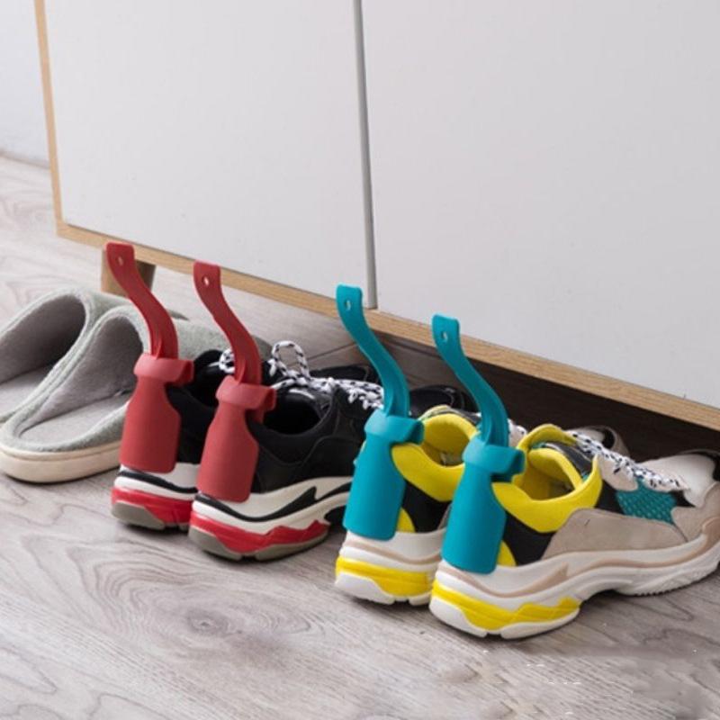Рожки для обуви Профессиональный Пластиковый Рожок для обуви в форме ложки для риса Короткий Пулер для обуви Аксессуар для обувания для ленивых Инструменты для надевания обуви