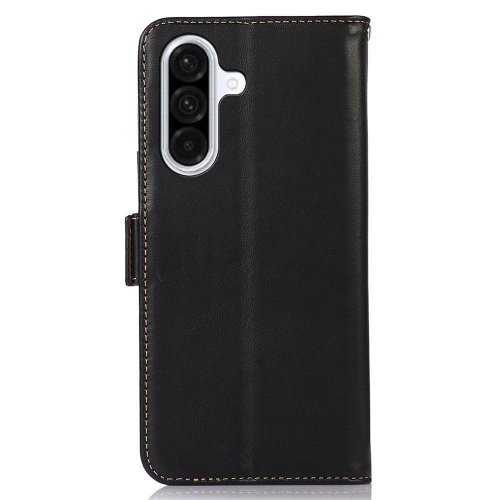 Для Samsung Galaxy A17 Чехол Блокировка RFID Настоящая Коровья Кожа Кошелек Чехол для Телефона