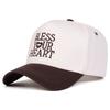 Baseball Stitching Stitched Embroidered Alphabet Heart Your Bless Neutral Gender Women  Men For Caps Spring Autumn Outdoor Sunscreen Hat Adjustable