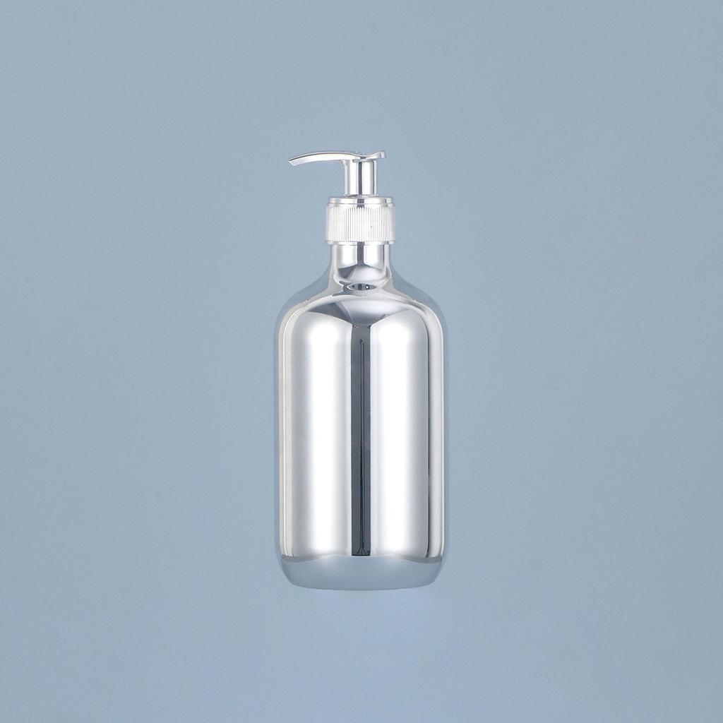 Бутылка для шампуня и геля для душа с точечным гальваническим покрытием золото/серебро/розовое золото, 300 мл/500 мл, ПЭТ