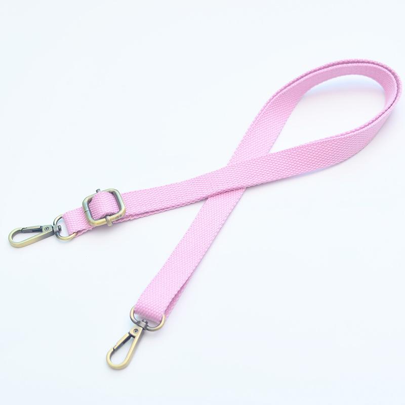 Регулируемый 20-миллиметровый холщовый плечевой ремень с бронзовой пряжкой - утолщенный аксессуар для женской сумки через плечо