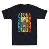 Sea Turtle Retro Aruba Caribe Family Vacation Funny Turtle Vintage Men's T-Shirt