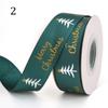 Printed Art Sewing Wrap Home Decor Bronzing Ribbon Christmas Ribbon Christmas Decor Satin Ribbon