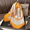 New ink and wash ancient town mulberry silk silk scarf women's silk scarf Hangzhou silk 71 square scarf for mothers and elders