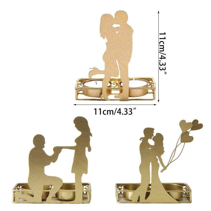 Романтический подсвечник металлический свадебный канделябр подставка для свечей украшение для вечеринки центральный элемент настольное украшение