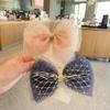 Korean Mesh Bow Hair Clip for Kids - Princess Headwear Accessories