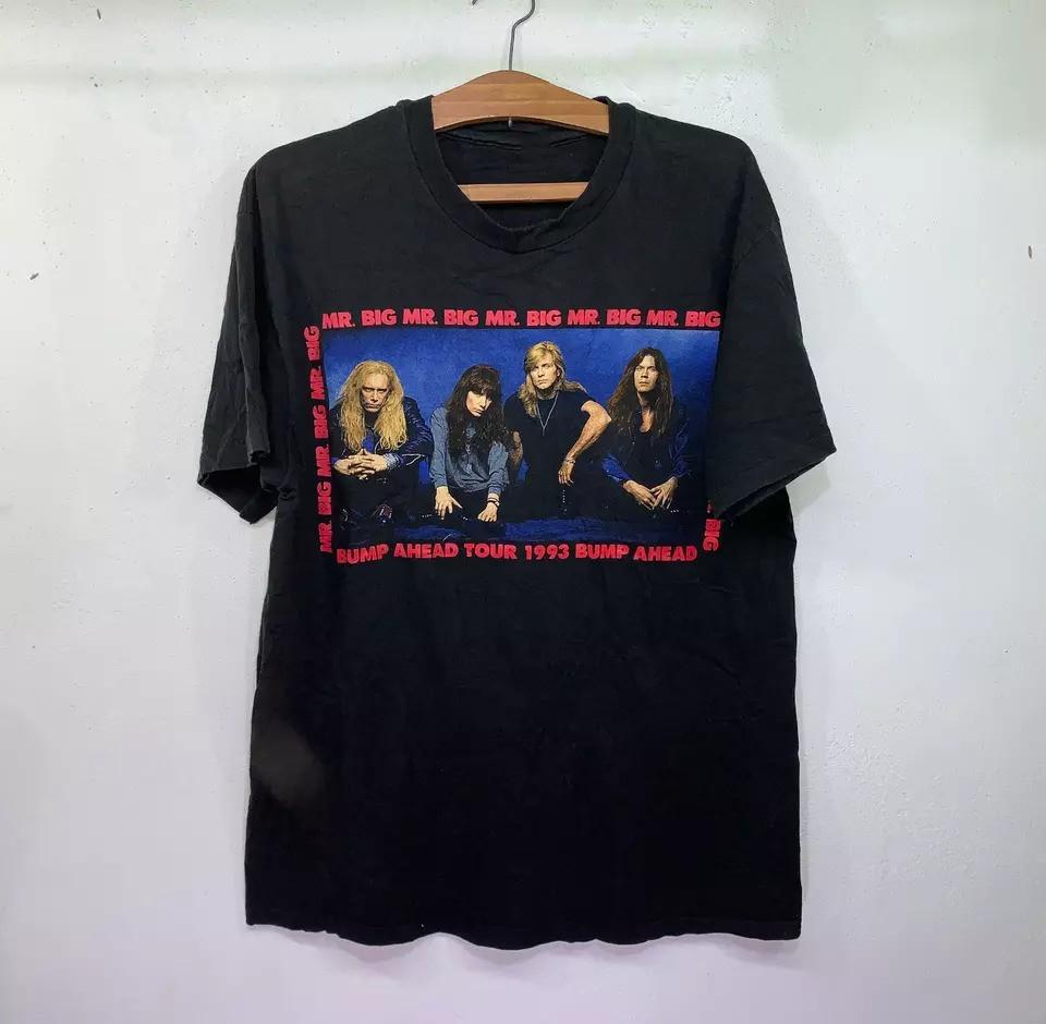 SALE Vtg Mr. Big Band Bump Ahead Tour Cotton Black All Size Unisex Shirt Unisex T-Shirt