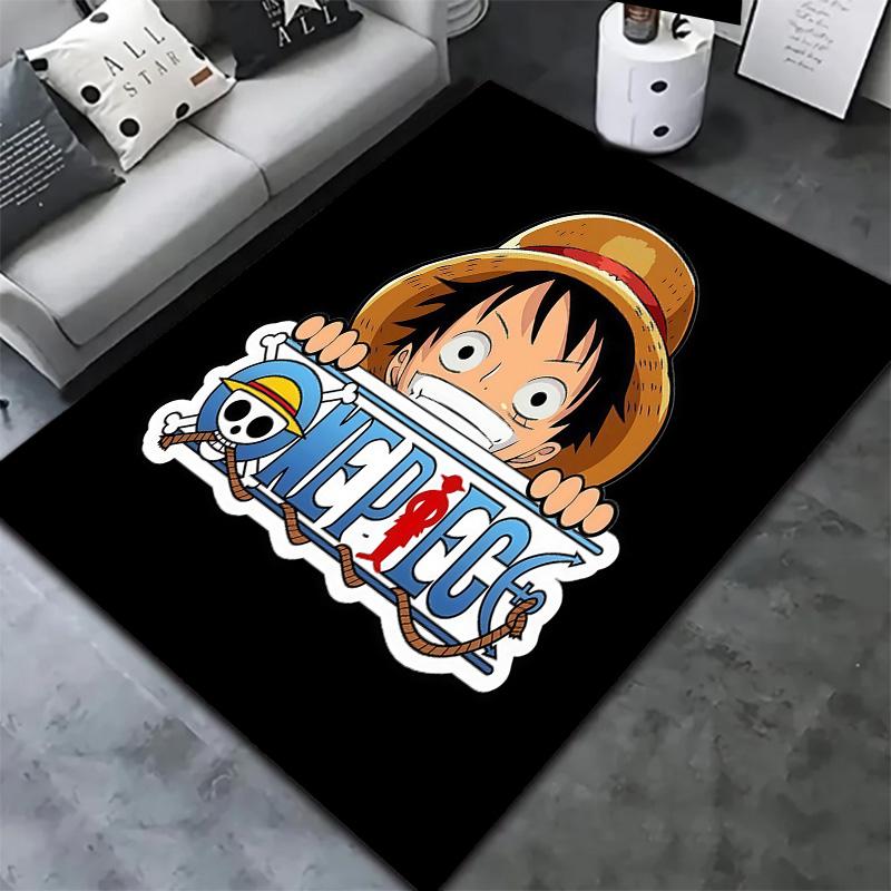 Ковер с изображением Монки Д. Луффи из One Piece для гостиной, спальни, дома, украшение дивана, нескользящий коврик для детских игр