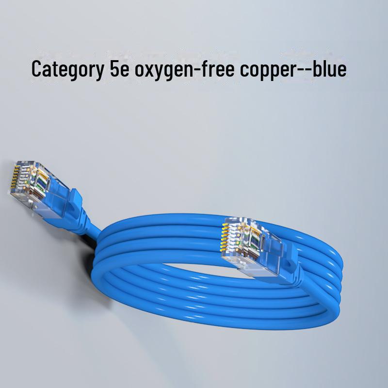 Pure Copper High-Speed Network Cable: Short Ethernet Jumper for Router and Computer, Cat 5e/6.