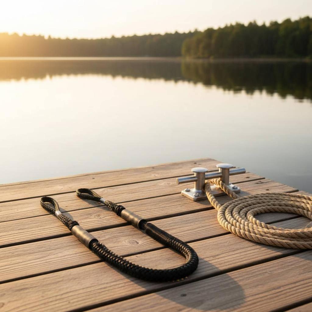 4FT Bungee Dock Line Elastic Stretchable Mooring Rope for