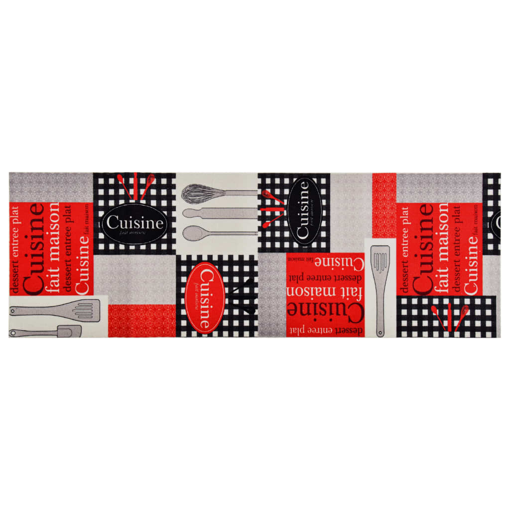 Kitchen Floor Mat Washable Cuisine Design 45 x 150 cm