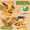 Triceratops T Rex Brachiosaurus Excavator Vehicle Inertia Toy For Gift Boys