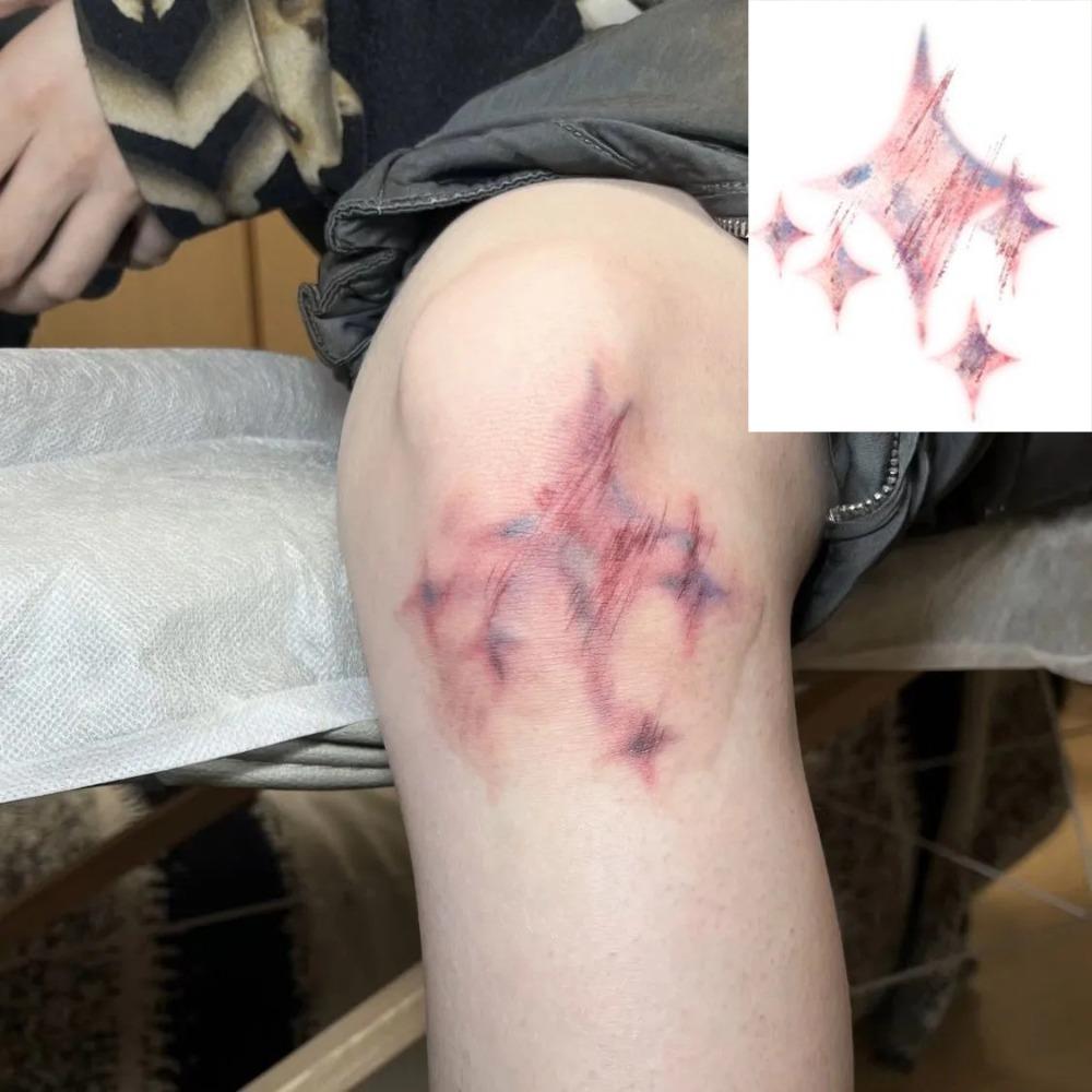 1/4Pcs Waterproof Wound Bruising Temporary Tattoos Realistic Fake Tattoo  Special FX