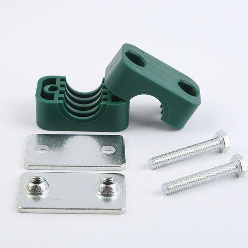1pcs 6.4-44.5mm Diameter Pipe Bolted Plastic Clip Single Hole Standard Hydraulic Pipe Clamp Tube Fastener Assortment Kit Durable