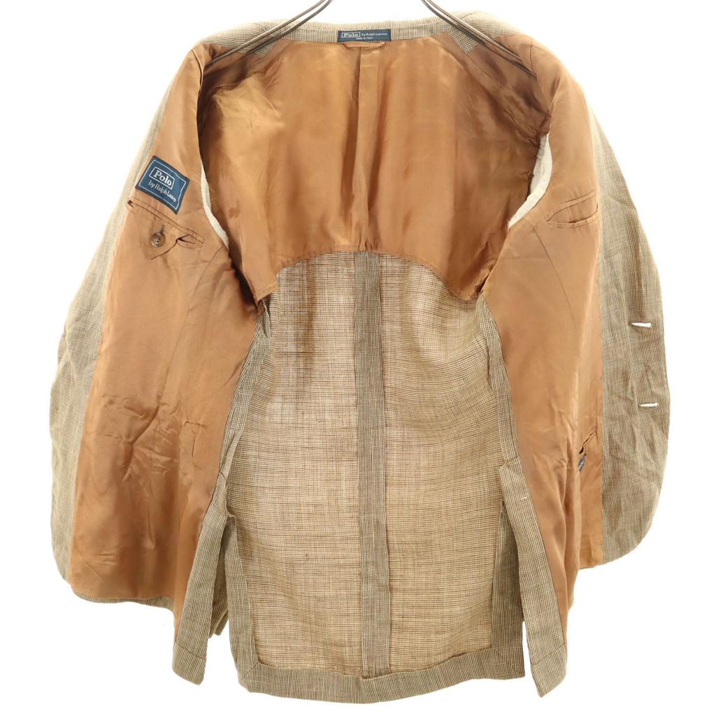 Polo by Ralph Lauren Смесь шелка и льна Сделано в Италии Приталенный пиджак 36 Мужской Б/у