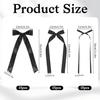 45pcs Ribbon Bow Wall Decor, 3 Sizes Black DIY Bows Photo Backdrop, Black Bows Birthday Decorations, for Home Room Bedroom Decor, Birthday Baby