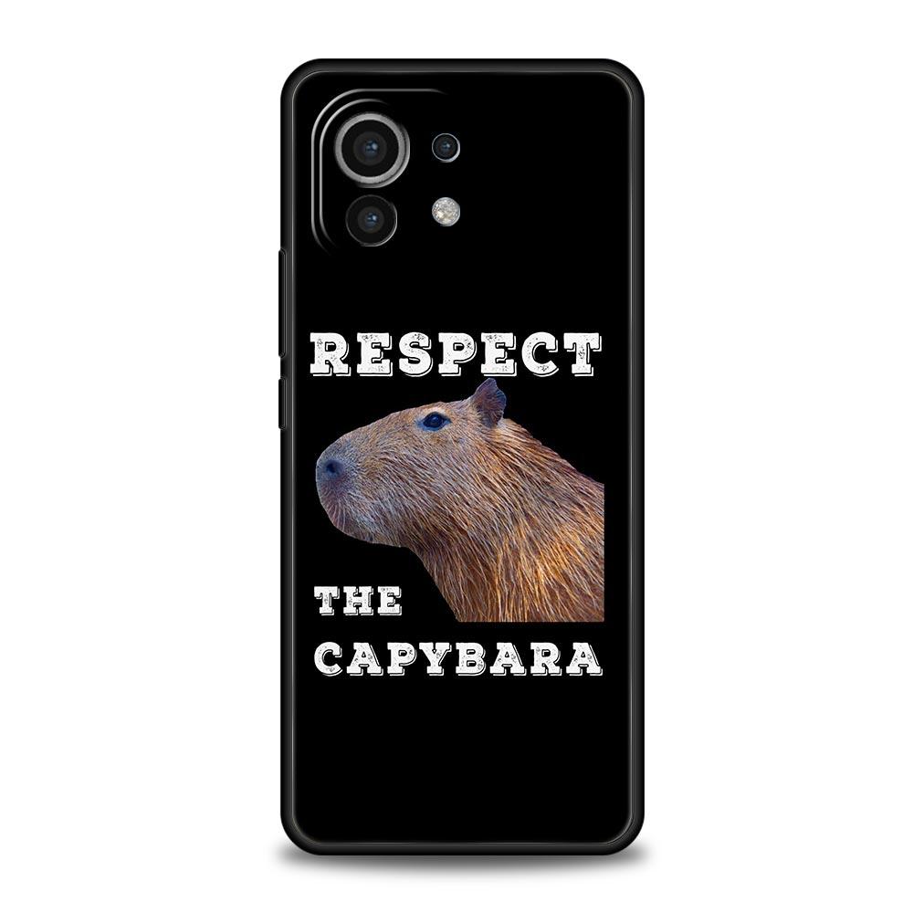 Cute Cartoon Capybara Luxury Phone Case For Xiaomi 12T Pro 12 13 11 Ultra Mi Note 10 Lite 10T 5G 11X Pro 11T 9T Soft Cover Coque
