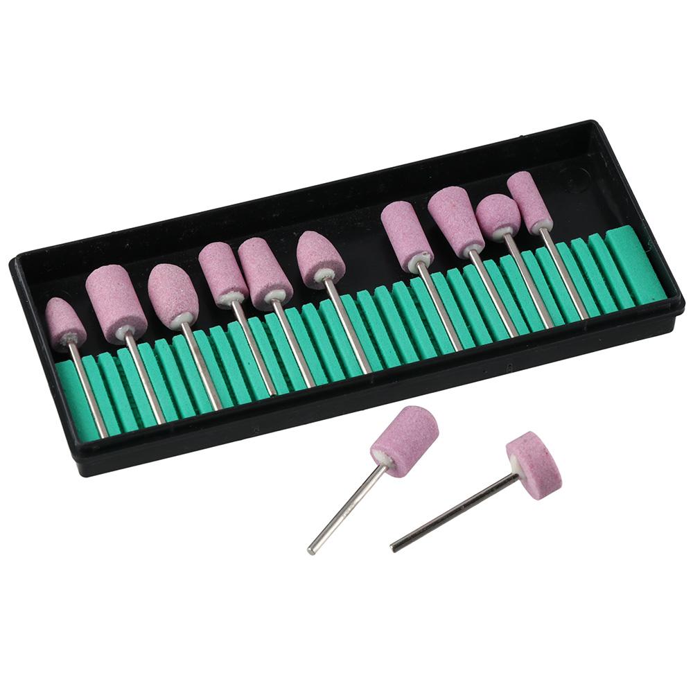 12pcs Grinding Grinding bits Pink Polishing head polishing head set Grinding wheel ceramic