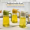 Масляный горшок большой емкости с автоматическим открыванием и закрыванием: Новый стильный стеклянный флакон для масла, реверсивный двухцелевой интегрированный распылитель