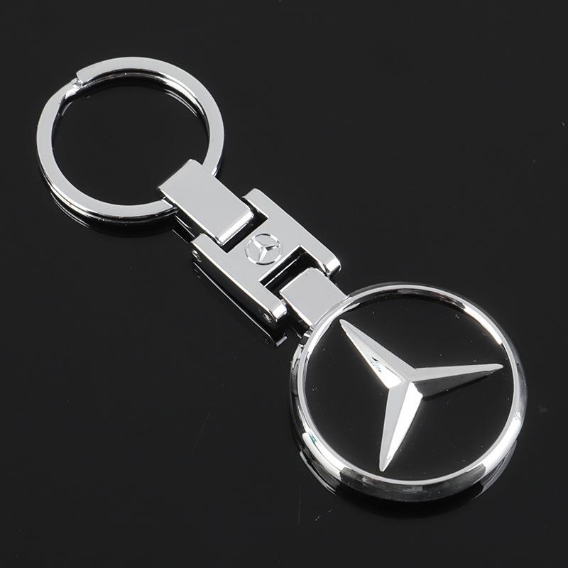 XUV2  1PCS High Quality Metal Car Logo Keychain For Mercedes Benz AMG W205 C300 W203 W206 W169 W176 LKYSH-BECHI Interior Mouldings
