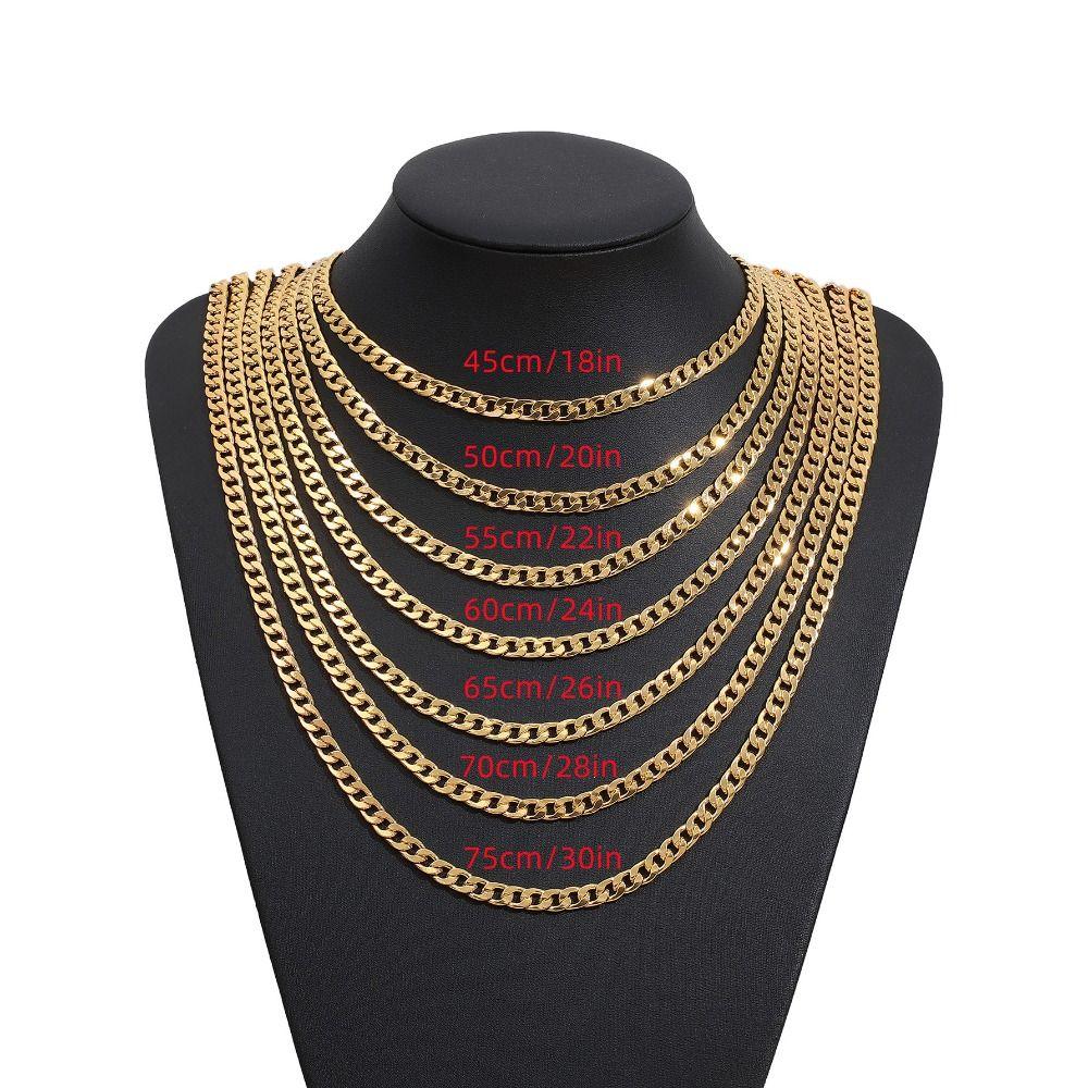 Металлическое ожерелье с золотым покрытием Золотой браслет с золотым покрытием Внезапно богатый Ожерелье из 18-каратного золота Мужское