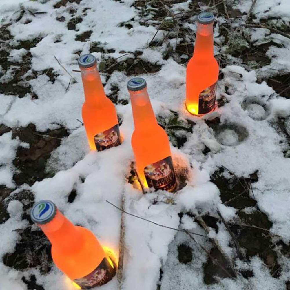 Neliky 20pcs LED Coaster, Light Up Coasters, LED Bottle Light, Bottle Glorifier, LED Stickers Coaster Light Up for Drinks, Flash Light Up Cups