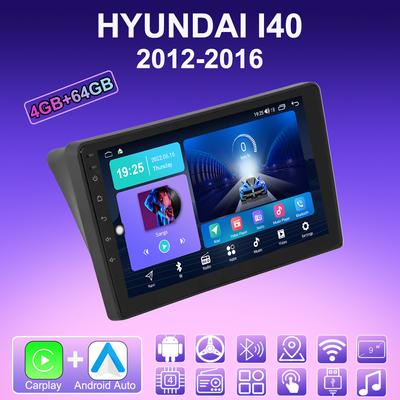 2 DIN Android Carplay автомобильное радио для HYUNDAI I40 2012-2016 мультимедийный проигрыватель головное устройство стерео GPS навигация BT WIFI 4+64 ГБ
