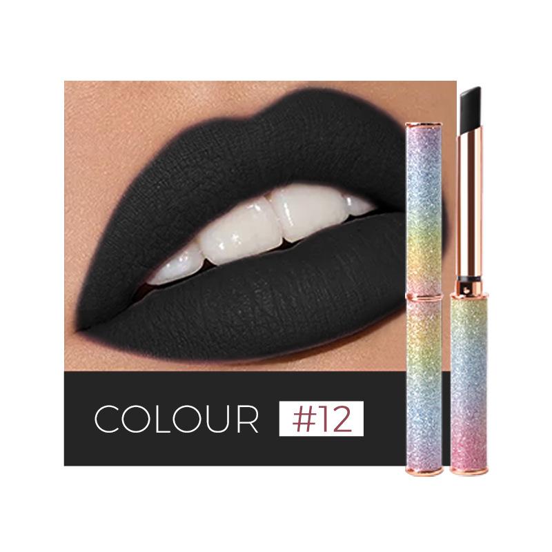 VIBELY Starlight Sparkle Matte Lipstick Dip-in-Cup, помада No-Fall Crushed Diamond Lipstick