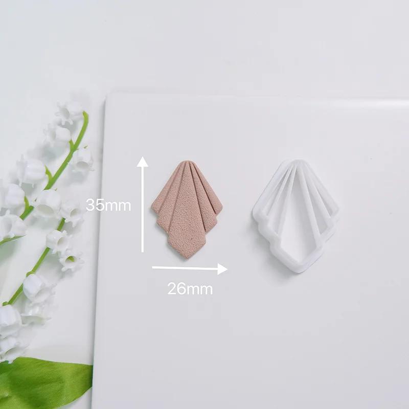 Мягкие керамические серьги, форма для резки, сердце Rainvow, неправильная геометрическая форма, форма для резки Caly, инструмент для самостоятельного изготовления ювелирных изделий, кулонов, гончарных изделий