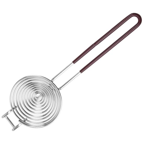 Сепаратор для яиц с длинной ручкой из нержавеющей стали для выпечки, фильтр для просеивания яичного белка и желтка, кухонный инструмент для разделения яиц