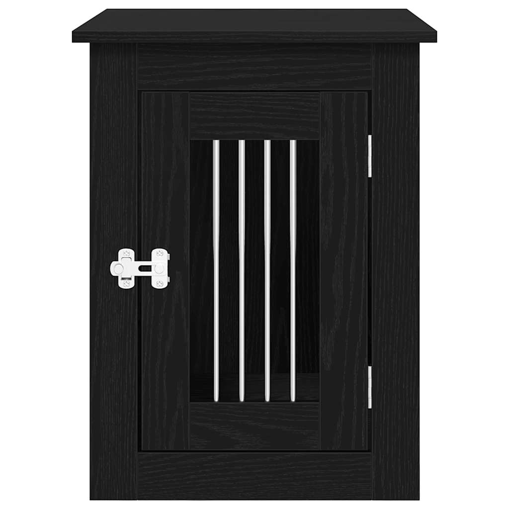 Dog Crate Furniture Black Oak 45 x 62 x 59 cm Engineered Wood