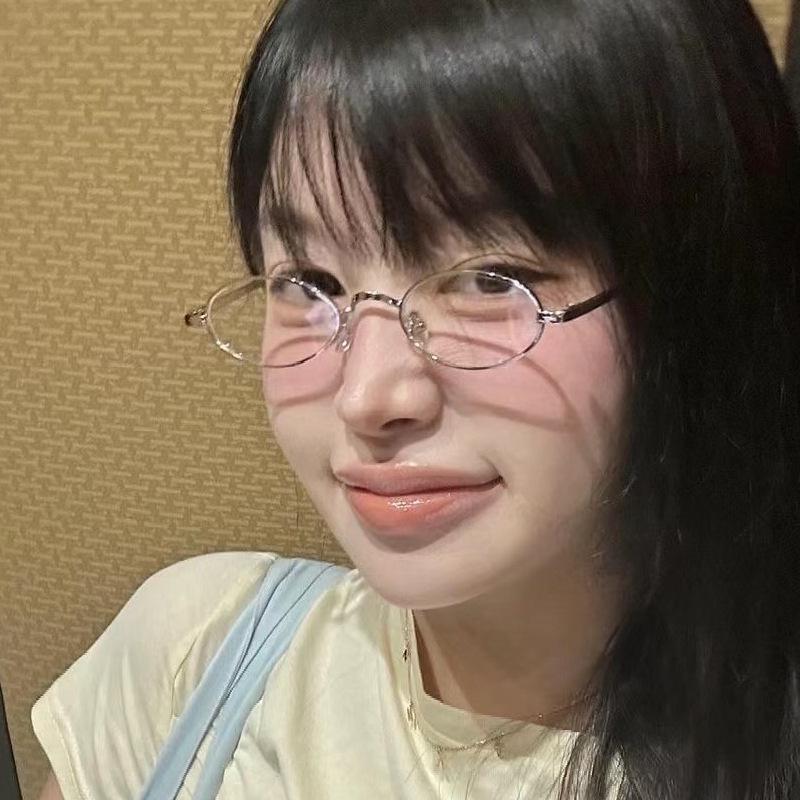 Ретро-очки в серебристой овальной оправе маленького размера для женщин и мужчин, с защитой от синего света, совместимые с диоптриями, модные очки для коррекции близорукости Pure Desire.