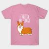 Футболка женская I Prefer My Corgi Harajuku Print Kawaii футболка летняя женская футболка с коротким рукавом топ футболка