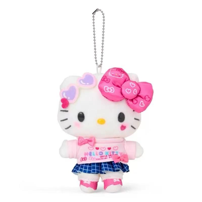 Sanrios Heisei Shining University Gen 2 Plush Toy Keychain Melody Kuromi Piano Spicy Girl Decoration Bag Charm Girly Bestie Gift