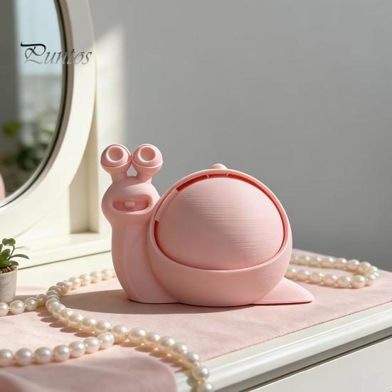 Компактный контейнер для хранения, милая коробочка-улитка, 3D-печатный оригинальный сувенир, шкатулка для безделушек и украшений с крышкой, забавный настольный органайзер для резинок, маленький