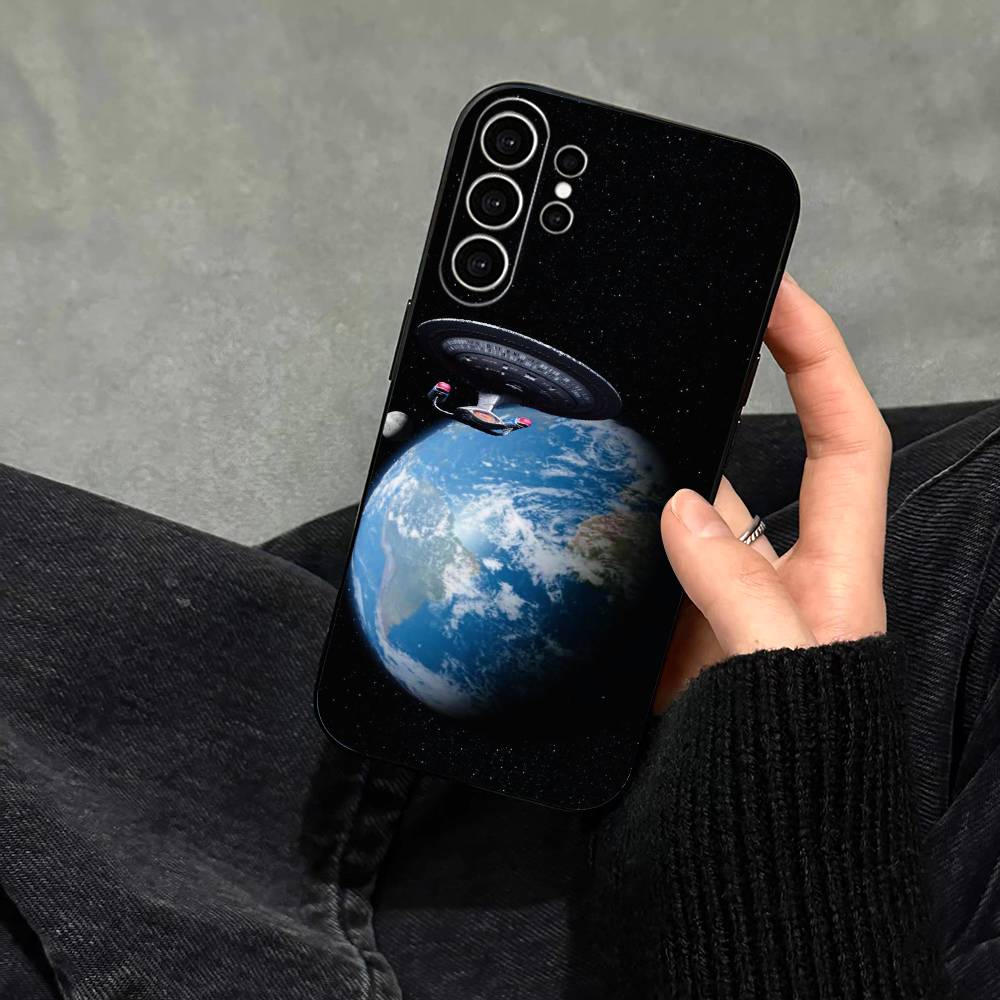 S-Звездный путь Корабли Чехол для телефона Для Samsung S25,S24,S21,S22,S23,S30,Ultra,S20,Plus,Fe,Note,10,9,5G Черный Чехол