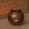 Dhoop & Tea Light Candle Holder/Lantern Hanging Antique Gold Finish for Diwali Gifts | Home Decoration | Gifts | Home Decor