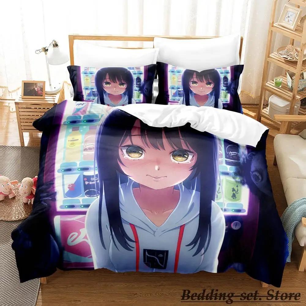 Mieruko chan Комплект постельного белья Single Twin Full Queen King Size Комплект постельного белья Adult Kid Bedroom Duvetcover Sets Anime Parure de lit Bed