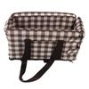 Dog Car Seat Plaid Square Soft Waterproof Portable Stable Dog Armrest Booster Seat with Adjustable