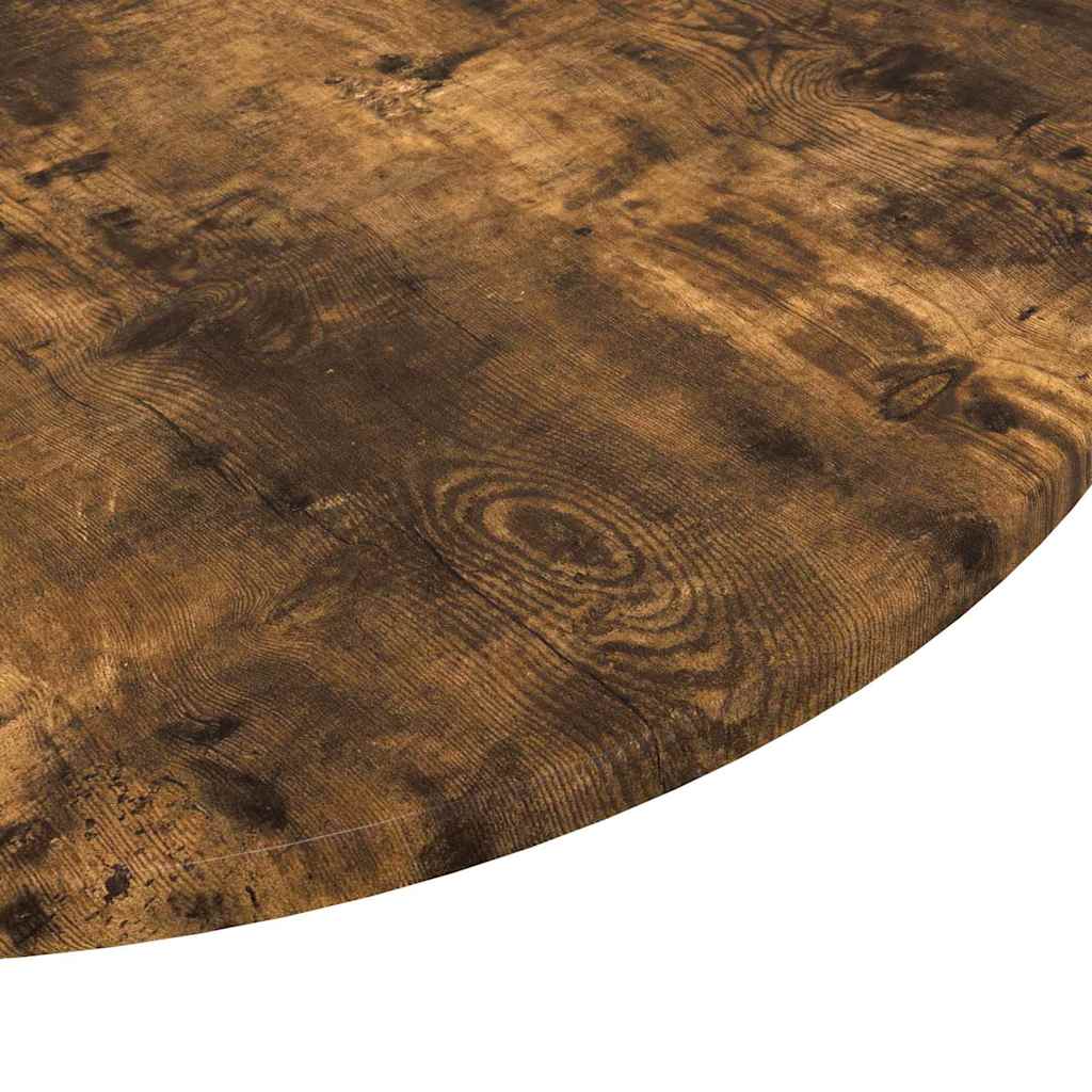 Tabletop Ø 70 x 1.5 cm Round Engineered Wood Smoked Oak