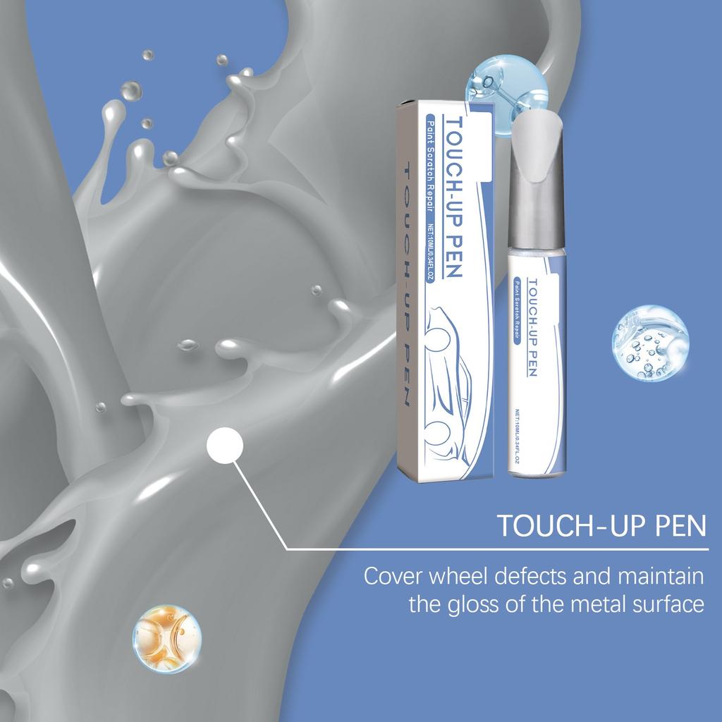 Ручка для удаления царапин на автомобиле, антикоррозийная, водонепроницаемая, самодельная, металлическая, для колес, аварийный инструмент, уход за лакокрасочным покрытием автомобиля, 10 мл